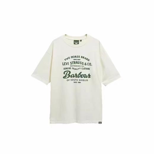 F031641联名款宽松剪裁自带中性松弛感情侣印花T恤上衣 商品图0