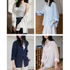 【7天内发出】兰精天丝亚麻衬衫 法式轻薄莱赛尔衬衣 春夏新款防晒开衫上衣 商品缩略图3