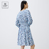 【汤曼妮粉丝专享】MOP夏季新款时尚V领斜门襟宽松透气印花连衣裙 商品缩略图3