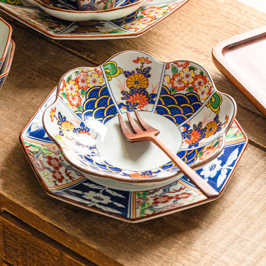 摩登主妇中式餐具漂亮盘子饭碗家用2026新款高级感碗具拉面碗汤碗 商品图0