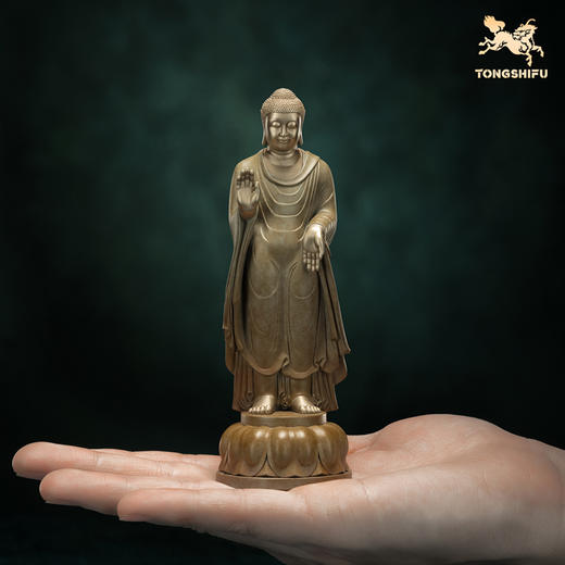 铜师傅 陕西历史博物馆系列《北周佛造像铜摆件》青铜摆件 商品图5