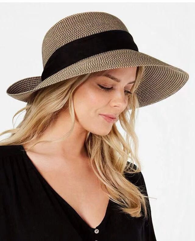 老美纯原！无补！大帽檐蝴蝶结遮阳防晒帽  26Y03059-