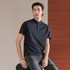 【亚麻/立领POLO衫】柒牌男士短袖POLO衫2026夏季新款上衣休闲 130T70140 商品缩略图1