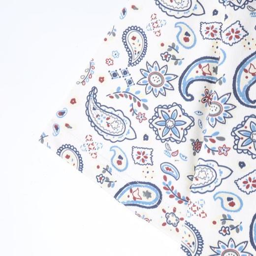 26T149SDSA男装2026新款高贵轻奢时尚简约满印腰果花卉圆领短袖T恤百搭 商品图3