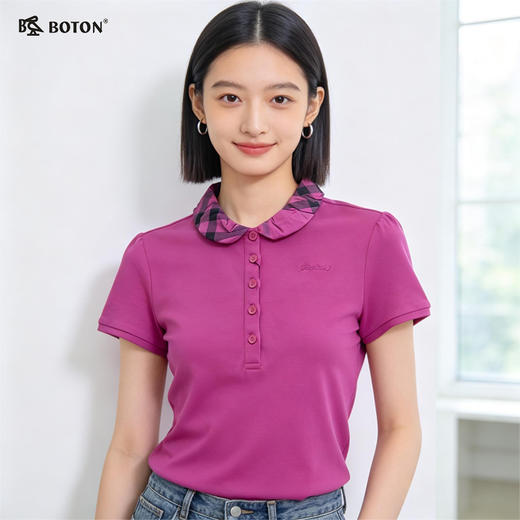 【第2件半价！尾货清仓不退换】波顿女士休闲针织上衣LT209216 商品图1