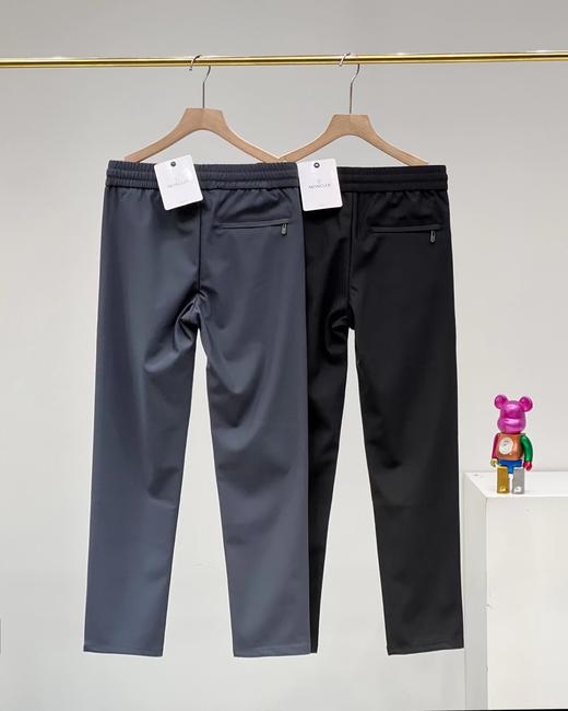 F031694春秋季新款牛奶丝加厚松紧腰宽松男士直筒运动休闲裤 商品图2