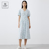 【大乐gogo严选】MOP夏季新款时尚纯棉V领薄荷曼波收腰气质连衣裙 商品缩略图0