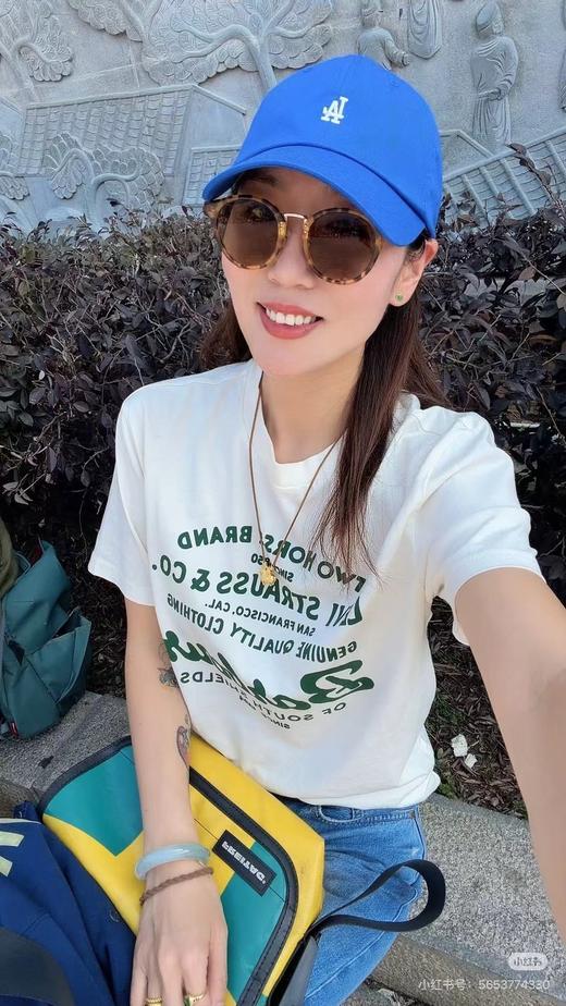 F031641联名款宽松剪裁自带中性松弛感情侣印花T恤上衣 商品图8