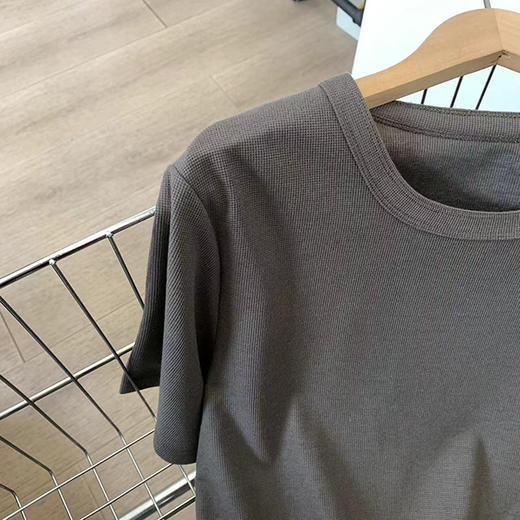 性价比敲高！基础款圆领华夫格短袖T恤！ 商品图8