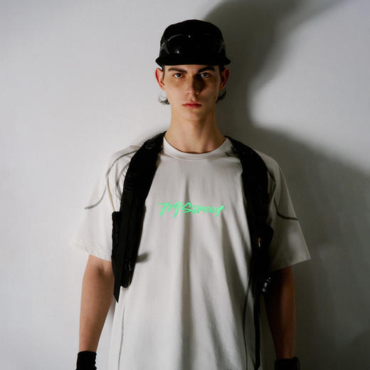 714street速干凉感户外骑行运动短袖2026夏季潮牌宽松圆领T恤男款 商品图4