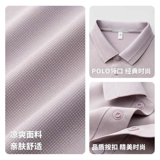 【10A抑菌&凉感】圣得西短袖男款polo衫2026春季薄款简约商务上衣 商品图4