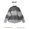SDSA男装2026新款高贵轻奢撞色小格拼接子翻领长袖衬衫百搭休闲 商品缩略图4
