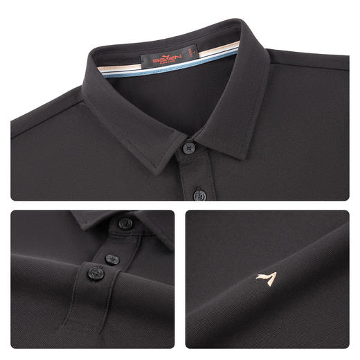 【10A抗菌2A防螨/新疆棉】柒牌男装2026夏季新品凉感多色短袖POLO 130T70010 商品图3