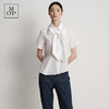 Marc O'Polo/MOP夏季新款好看白色时尚设计裁剪法式女士短袖衬衫 商品缩略图0