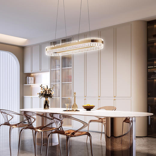 欧普 水晶之恋 仿水晶餐厅吊灯 商品图3