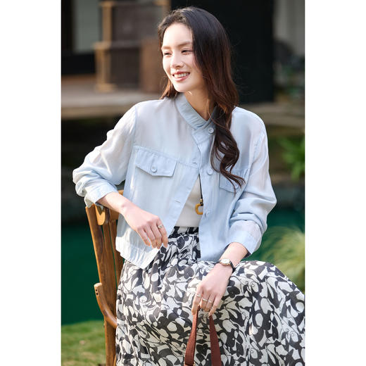 米思阳2026春夏新款夏日休闲外套百搭宽松休闲短外套女1862 商品图3