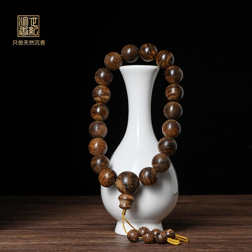 天然芽庄红土沉香/沉水级/16.5mm*18颗/52.2克/SP12448 商品图0