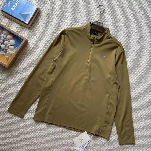 F031651吸湿速干T恤男女S-FUNCTIONAL亲肤柔软半拉链长袖T恤 商品图6