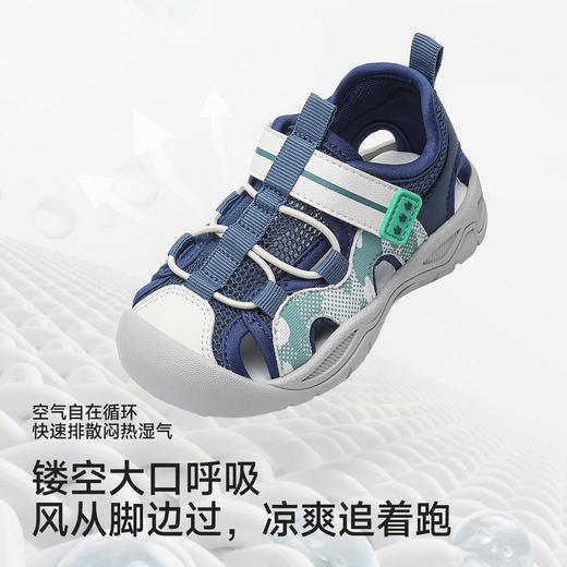 【商场同款】英氏儿童鞋子男童女童学步鞋夏季网眼透气溯溪凉鞋 商品图1