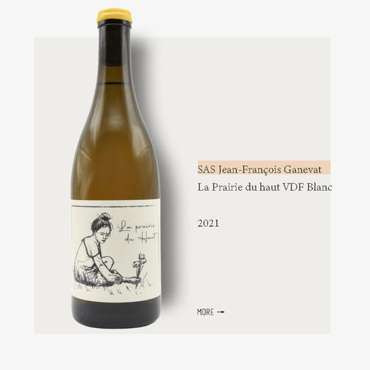 SAS Jean-François Ganevat La Prairie du haut VDF Blanc 2021加内瓦酒庄高原草地干白葡萄酒2021 商品图0