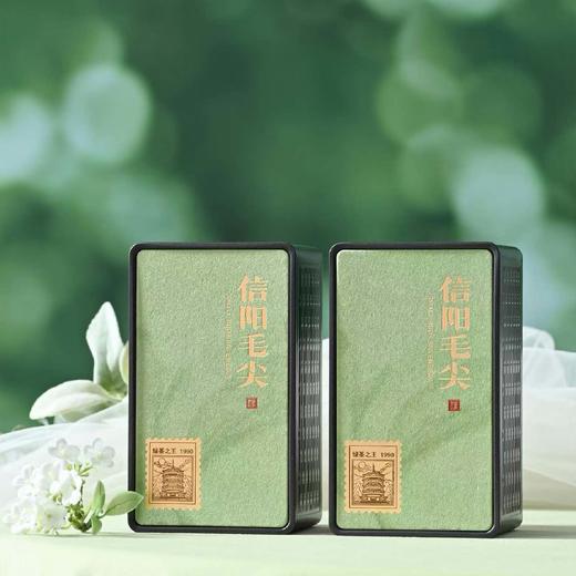 38元一套 / 一箱12套  春信001【信阳毛尖专版 两方罐 浅绿色】 商品图2