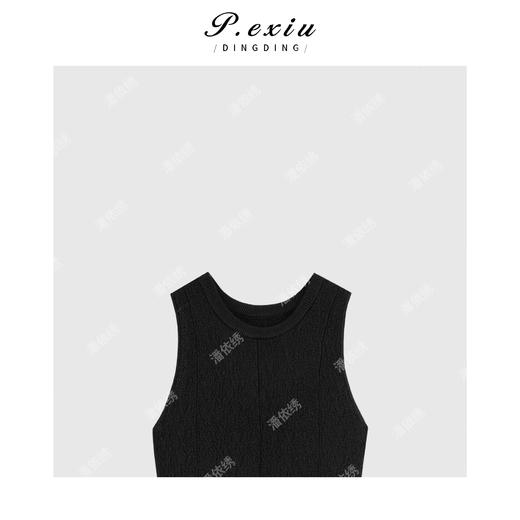 03-3潘依绣丁丁宠粉知性风简约基础无袖连衣裙 Q89030 商品图1