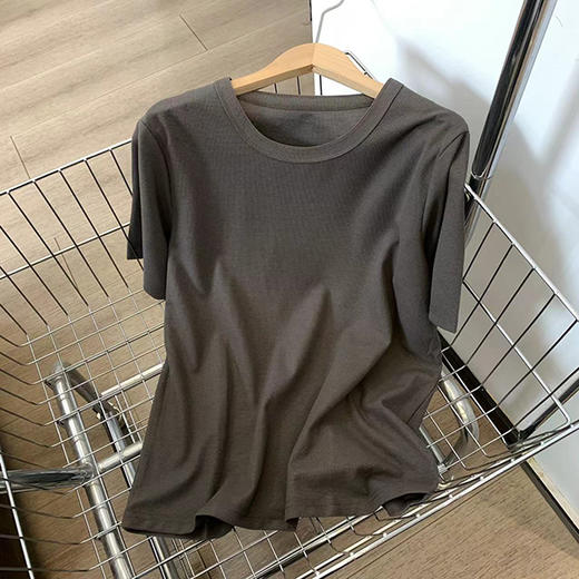 性价比敲高！基础款圆领华夫格短袖T恤！ 商品图6