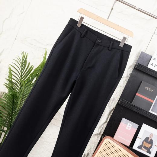 F031604秋冬男士羊毛呢轻商务修身包边小直筒休闲长裤 商品图7