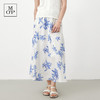 Marc O'Polo夏季新款植物印花天然亚麻舒适半身裙女长半裙 商品缩略图2