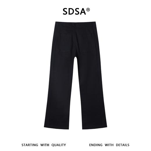 SDSA男装2026新款高贵轻奢美式复古弹力碳磨微喇休闲裤百搭时尚 商品图4