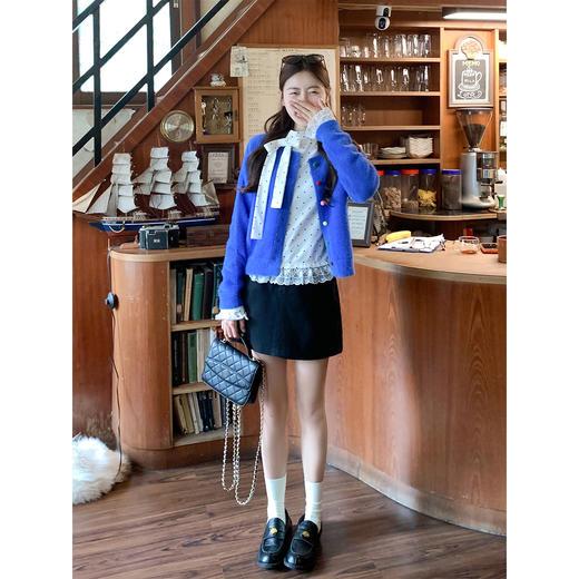 <曾小咸推荐>3.18现货秒杀 ！微信超特价！半高领波点蝴蝶结T恤 日常119.99 立减60 秒杀59.99！！毛衣开衫  秒杀89.99！！ 商品图8