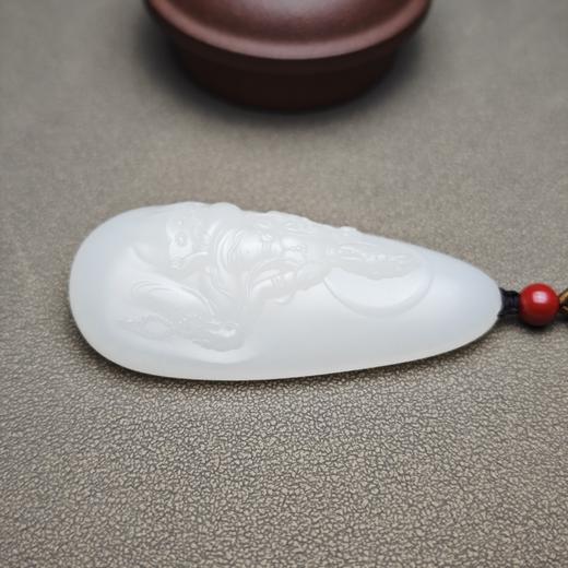 新疆和田玉且末料羊脂玉精品观音牌 312-1 商品图4