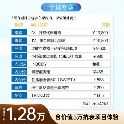 【课程报名】2026《长寿医疗决策运营研修班》（含价值5万抗衰项目深度体验） 商品图2