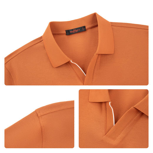 【海鸥领POLO衫】柒牌男装2026夏上新短袖POLO衫柔软商务休闲男装 130T70810 商品图3