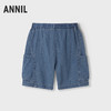 【实体店同款】男童全腰牛仔中裤夏季新款安奈儿童装AB626147 商品缩略图1