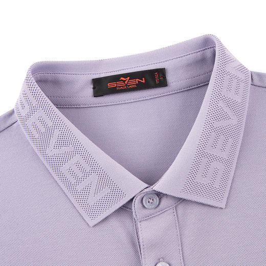 【7A抗菌2A防螨/新疆棉/不变形领】柒牌短袖POLO衫男春夏新款上衣 130T70340 商品图2