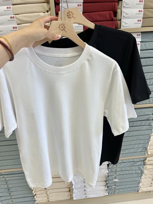 【热销30万件】严白小白T男女同款经典短袖（领口不变形 纯棉A类面料 10A级抗菌 卡码拍大一码） 商品图2