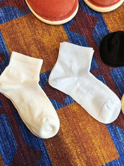 【2件减5元】【把春日穿在脚上】透气休闲运动袜子 5双  高棉面料  弹性足、不勒脚不硌脚  透气透湿不闷汗~ 商品图6