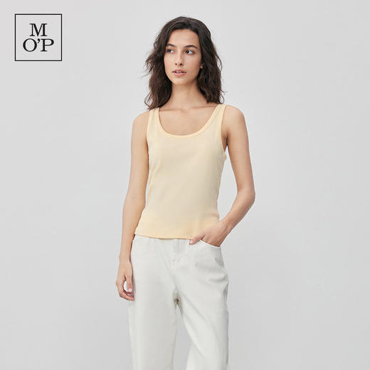 Marc O'Polo/MOP春夏新款好看简约圆领纯棉无袖T恤简约美式背心女 商品图3