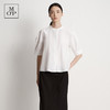 Marc O'Polo/MOP夏季新款好看白色圆领七分袖廓形设计短袖衬衫女 商品缩略图0