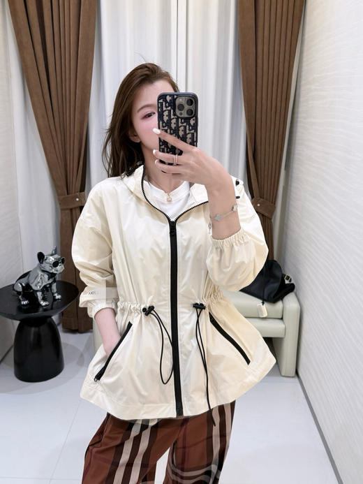 316-9 B家格纹连帽收腰外套 商品图9