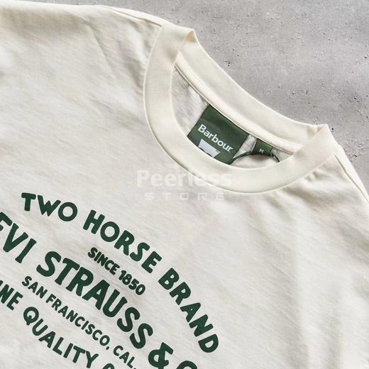 F031641联名款宽松剪裁自带中性松弛感情侣印花T恤上衣 商品图3