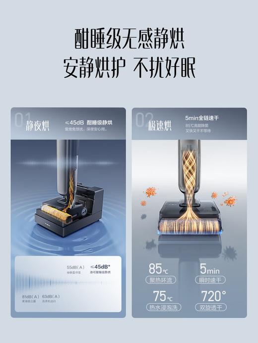 添可智能洗地机芙万Artist 80艺术家【磁敏动态速干 5L热水舱】吸拖洗全能清洁机 芙万Artist 80 商品图6