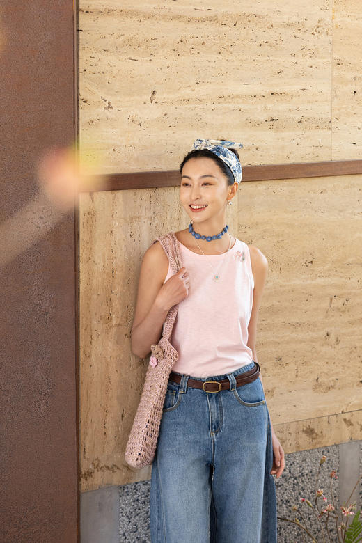 牧衣游原创 手工刺绣纯棉背心女 限量福利款 双林不支持会员折 商品图5