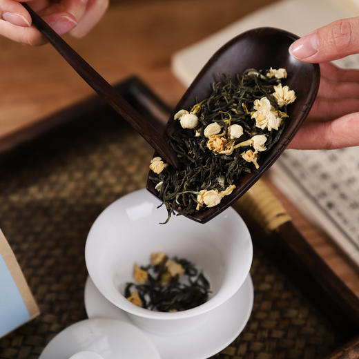 五虎一级茉莉花茶 150g/袋 广西横县产地 烘青绿茶窨制 花香浓郁 商品图3