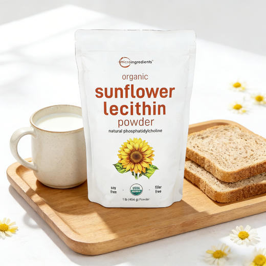 Micro Ingredients 有机向日葵卵磷脂粉 454g 商品图1