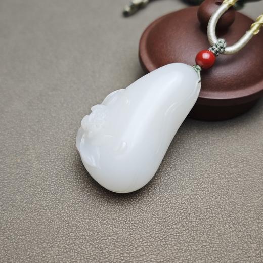 新疆和田玉且末料羊脂玉超白花开富贵 312-2 商品图2