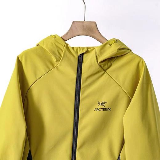 F0316109软壳防风防水拉链连帽纯色外套夹克冲锋衣 商品图1