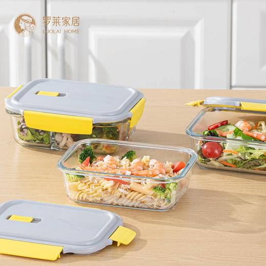 罗莱家居-XS灵动扣饭盒上班族学生带饭微波炉加热便当盒分隔密封保鲜 商品图2