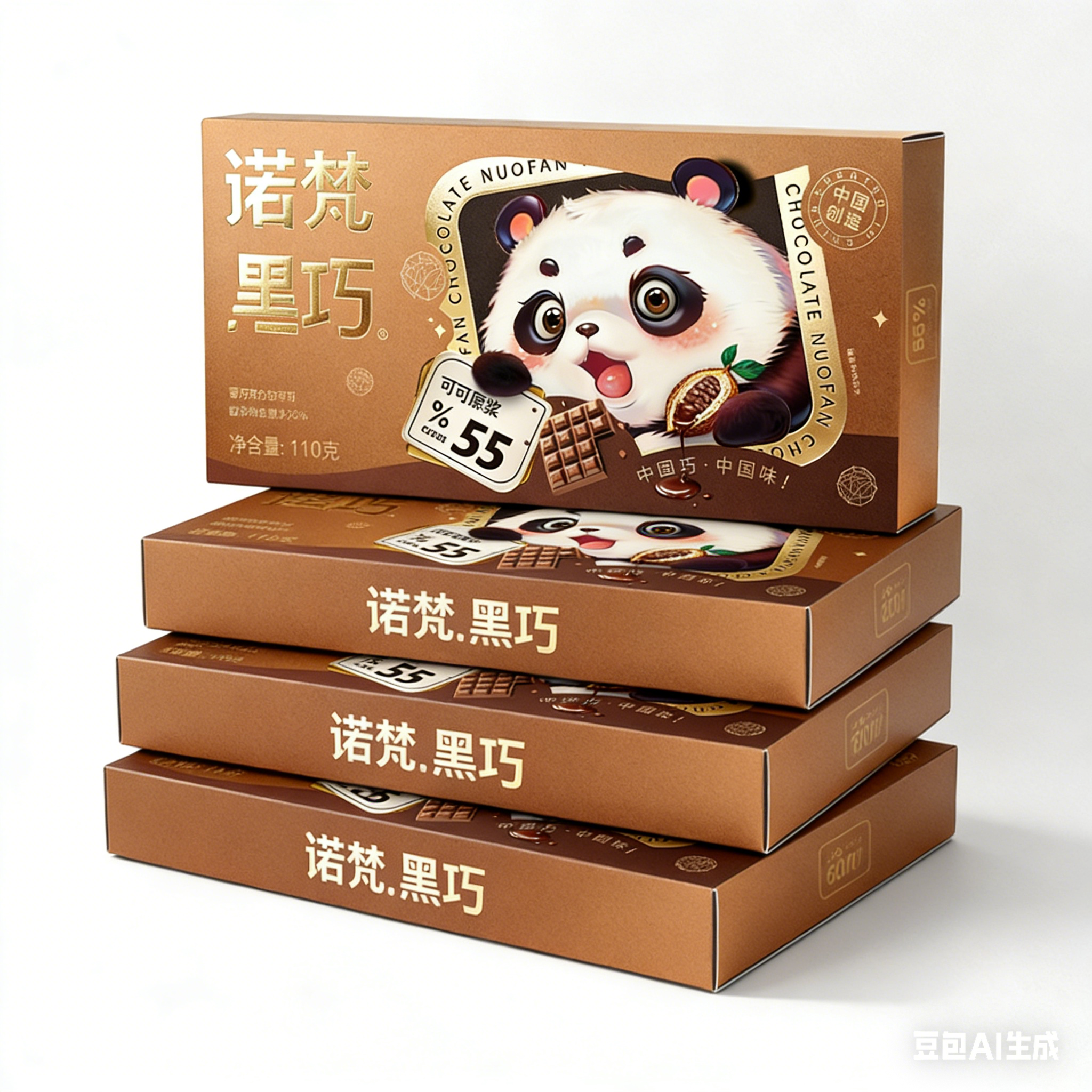 4盒 诺梵每日纯黑巧克力 110g  A-5859  （效期26-12）